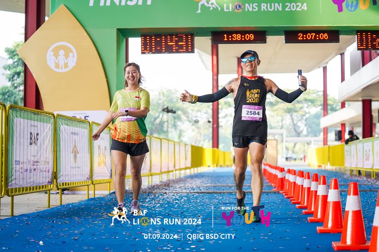 Race photo from BAF LIONS RUN 2024