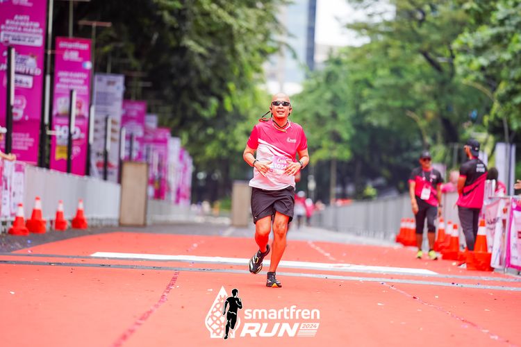 Race photo from Smartfren Run 2024
