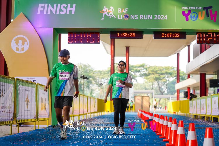 Race photo from BAF LIONS RUN 2024
