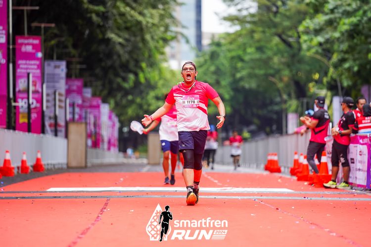 Race photo from Smartfren Run 2024