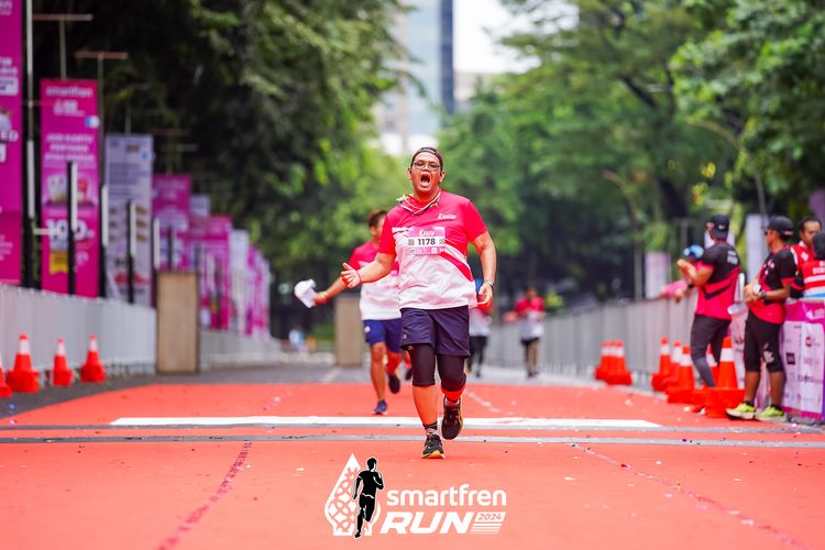 Race photo from Smartfren Run 2024