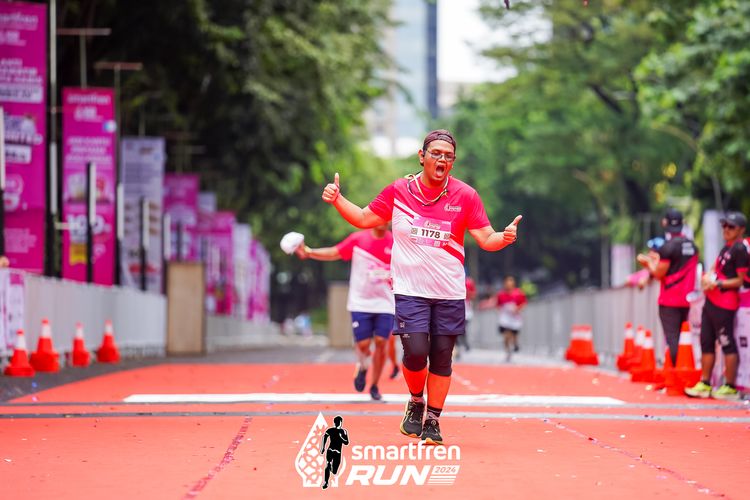 Race photo from Smartfren Run 2024