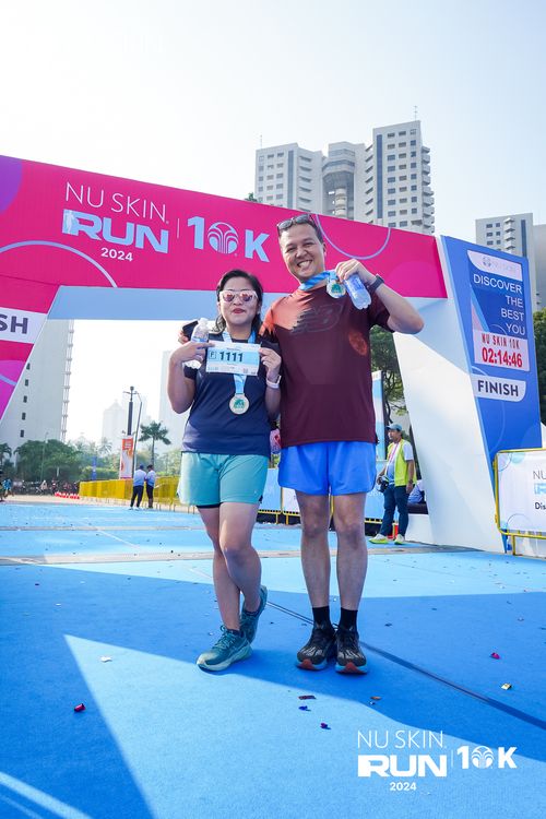 Race photo from Nu Skin Run 10K