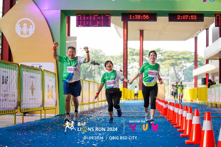 Race photo from BAF LIONS RUN 2024
