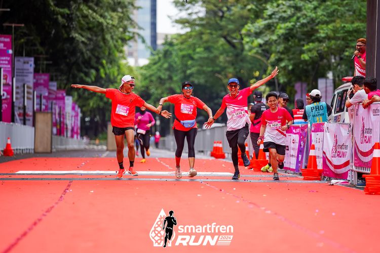 Race photo from Smartfren Run 2024
