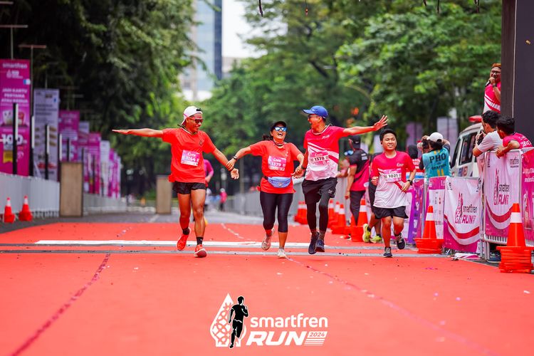 Race photo from Smartfren Run 2024