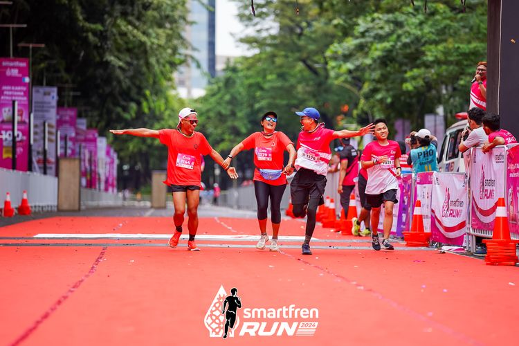Race photo from Smartfren Run 2024