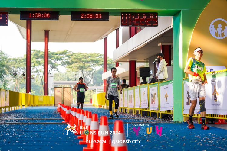 Race photo from BAF LIONS RUN 2024