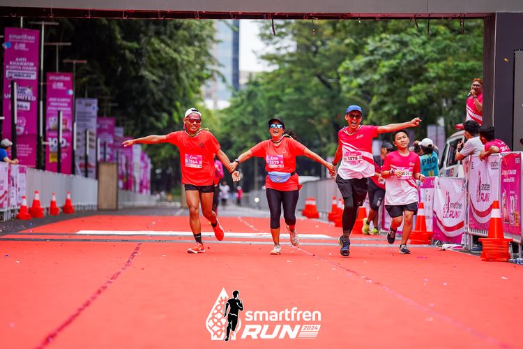 Race photo from Smartfren Run 2024