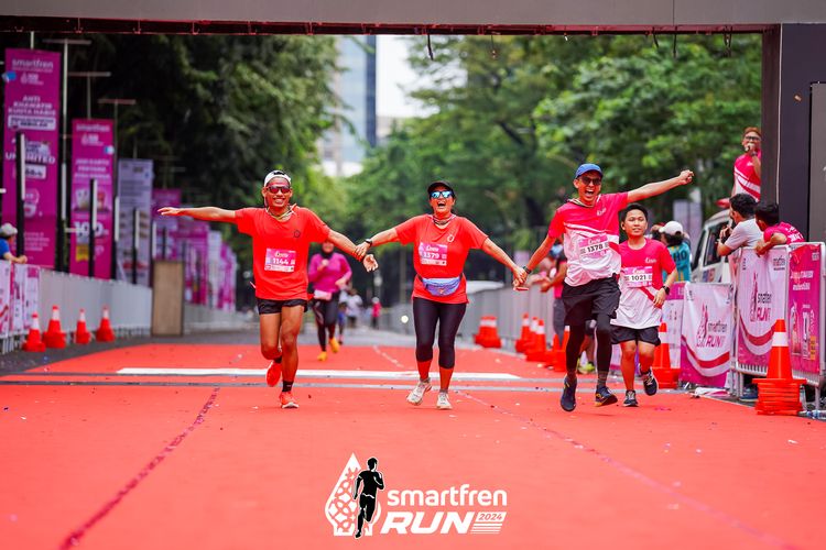 Race photo from Smartfren Run 2024