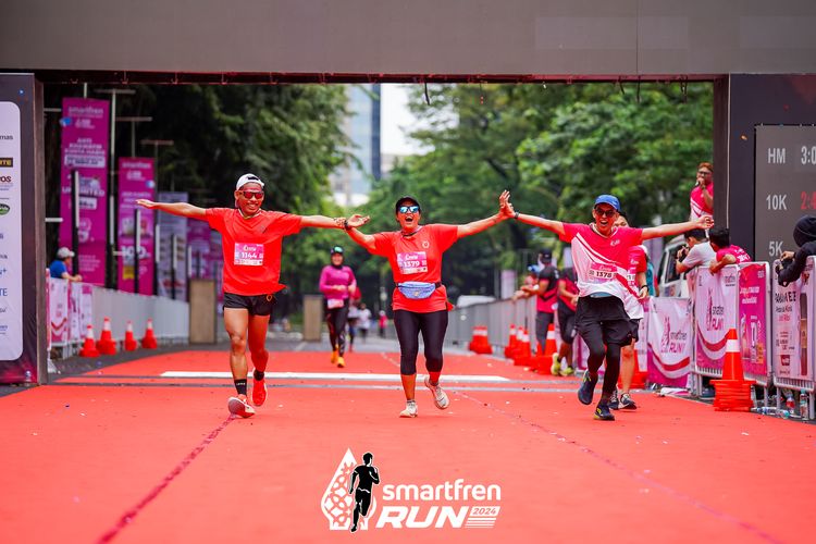Race photo from Smartfren Run 2024