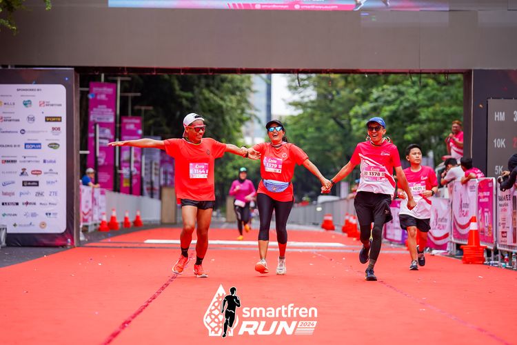 Race photo from Smartfren Run 2024