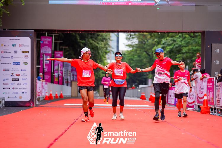 Race photo from Smartfren Run 2024