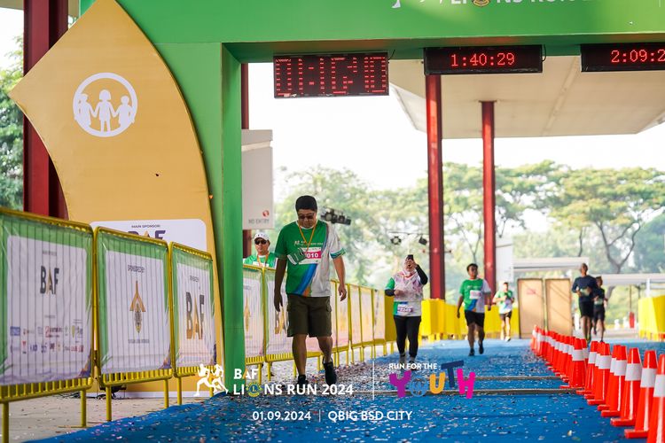 Race photo from BAF LIONS RUN 2024