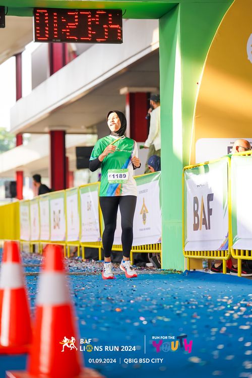 Race photo from BAF LIONS RUN 2024
