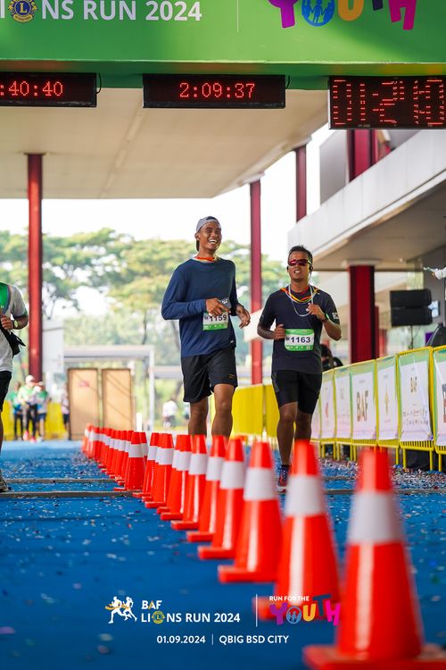 Race photo from BAF LIONS RUN 2024