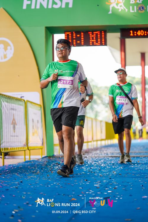 Race photo from BAF LIONS RUN 2024