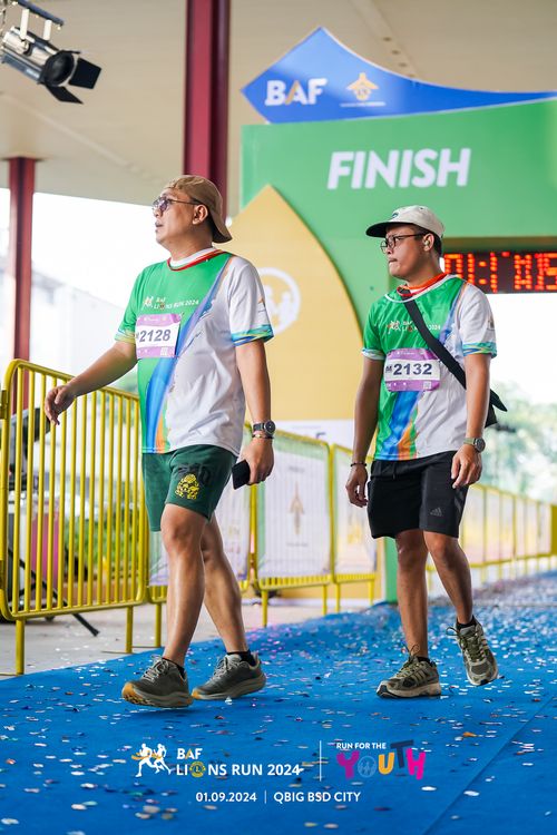 Race photo from BAF LIONS RUN 2024