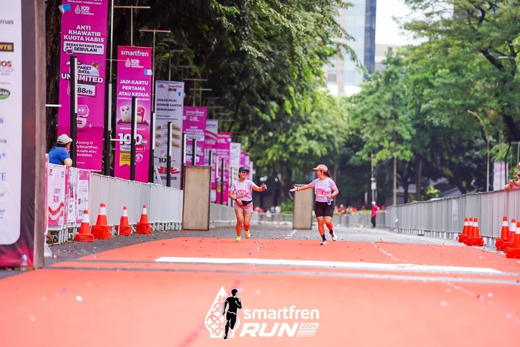 Race photo from Smartfren Run 2024