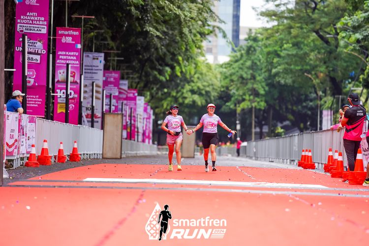 Race photo from Smartfren Run 2024