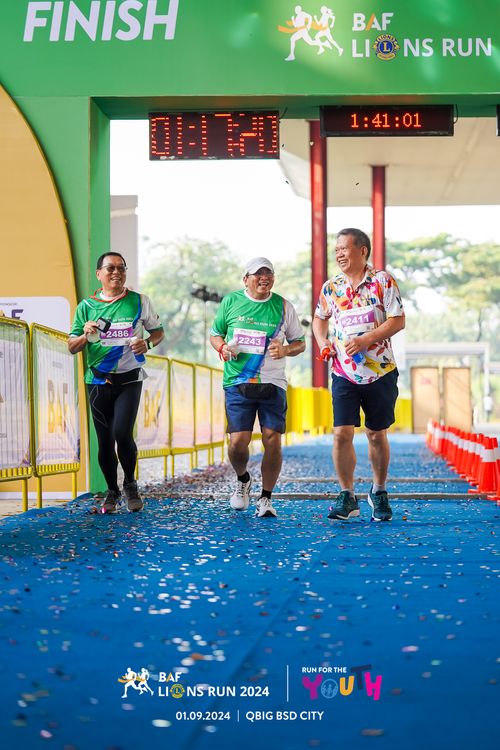 Race photo from BAF LIONS RUN 2024