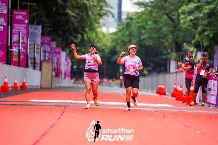 Race photo from Smartfren Run 2024
