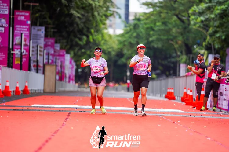 Race photo from Smartfren Run 2024