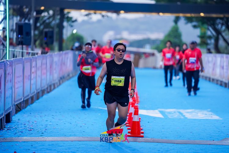 Race photo from CISANGKAN KBP CITY RUN 2025