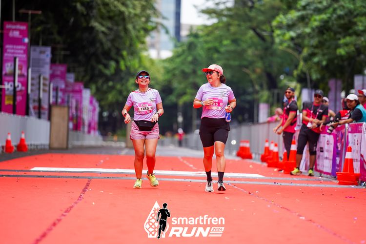 Race photo from Smartfren Run 2024