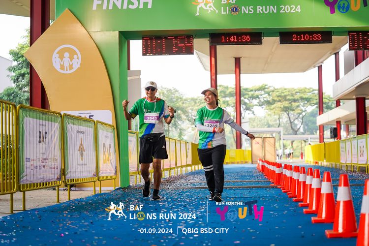 Race photo from BAF LIONS RUN 2024