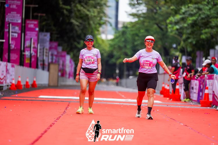 Race photo from Smartfren Run 2024
