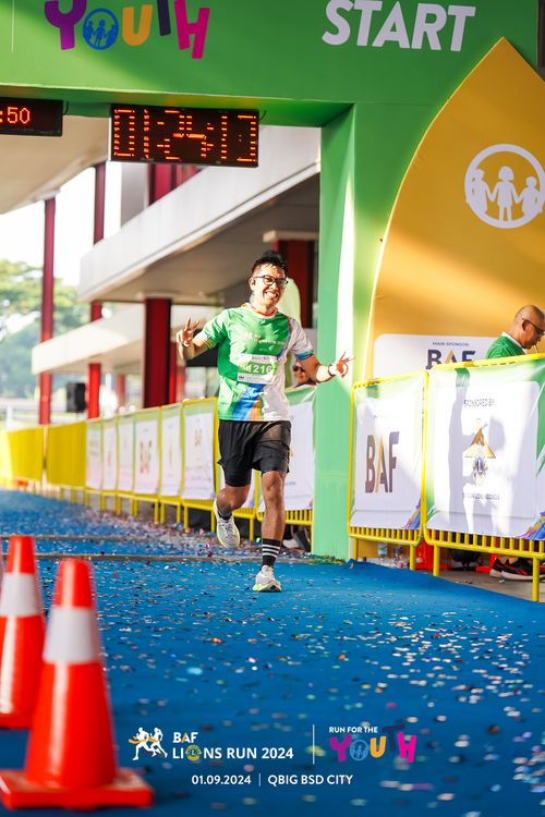 Race photo from BAF LIONS RUN 2024