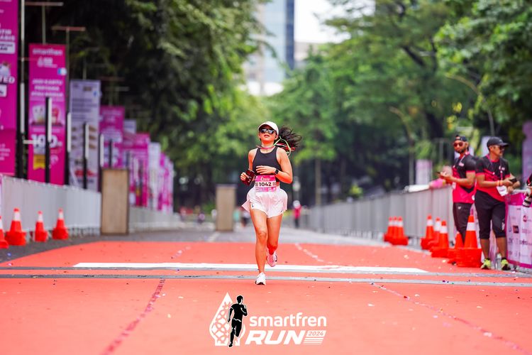 Race photo from Smartfren Run 2024