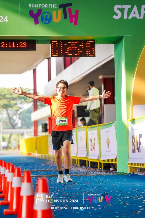 Race photo from BAF LIONS RUN 2024