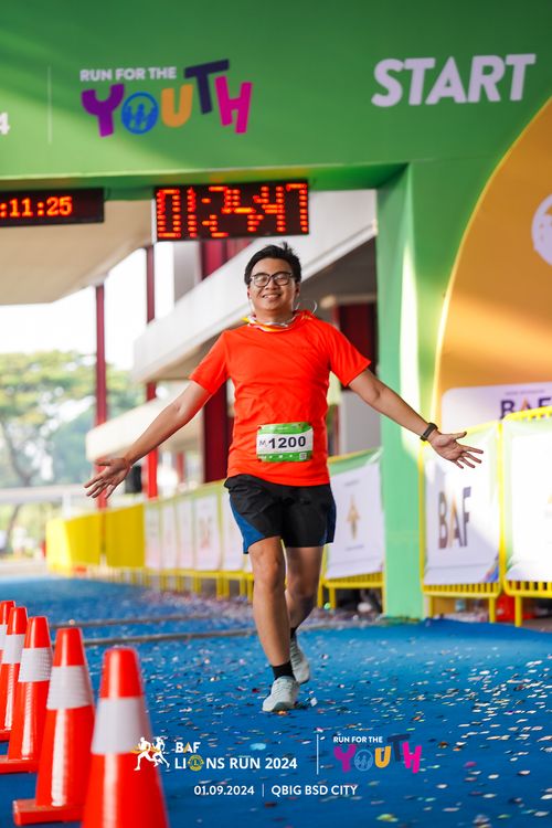 Race photo from BAF LIONS RUN 2024