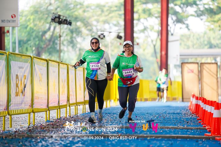Race photo from BAF LIONS RUN 2024