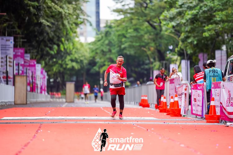 Race photo from Smartfren Run 2024