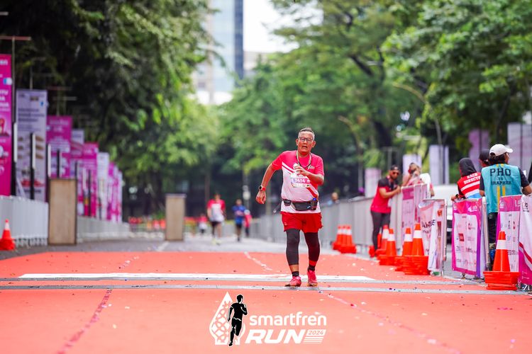 Race photo from Smartfren Run 2024