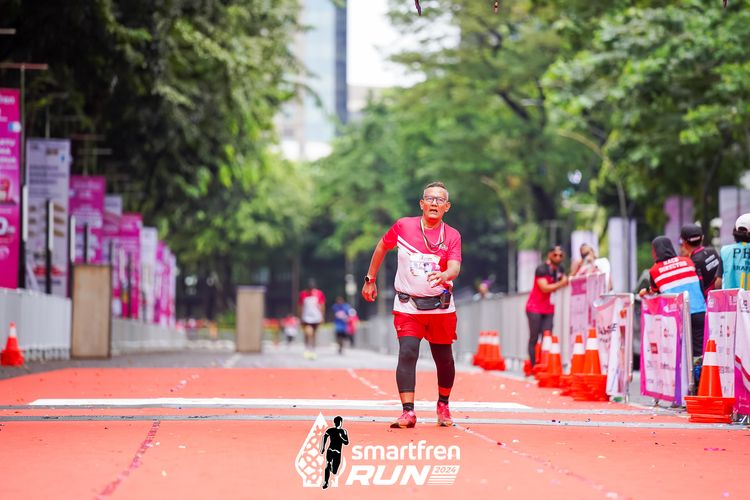 Race photo from Smartfren Run 2024