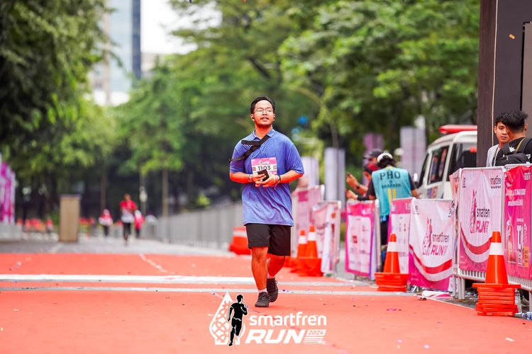 Race photo from Smartfren Run 2024