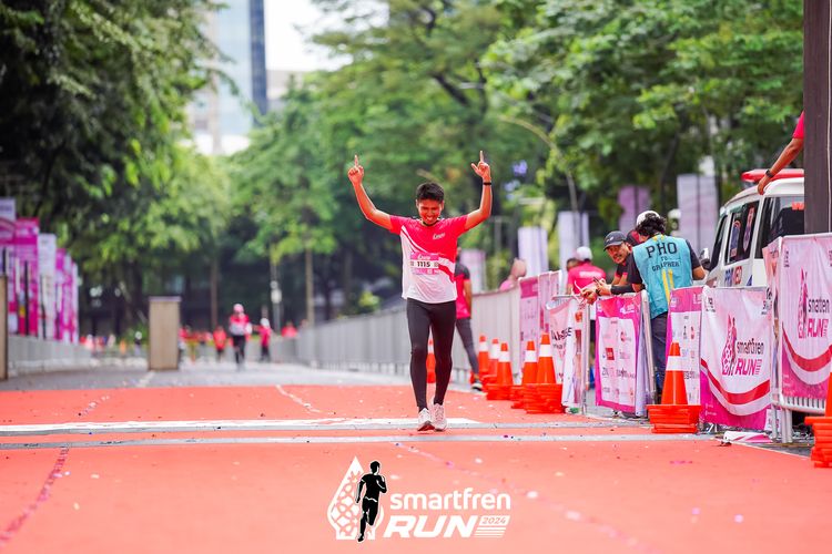 Race photo from Smartfren Run 2024