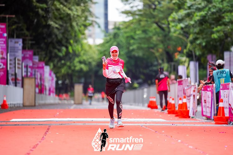 Race photo from Smartfren Run 2024