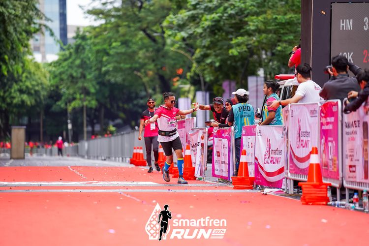 Race photo from Smartfren Run 2024