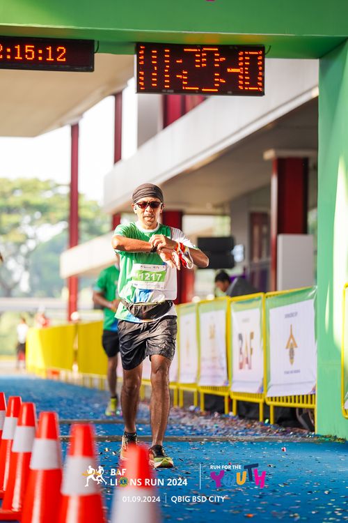 Race photo from BAF LIONS RUN 2024
