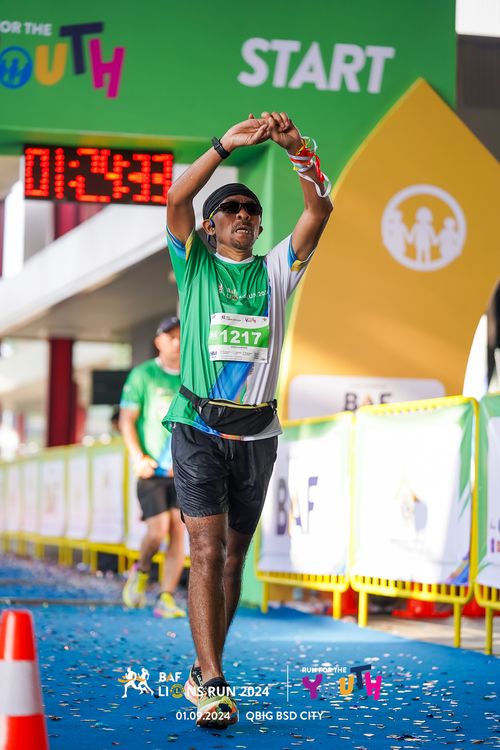 Race photo from BAF LIONS RUN 2024