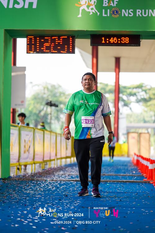 Race photo from BAF LIONS RUN 2024