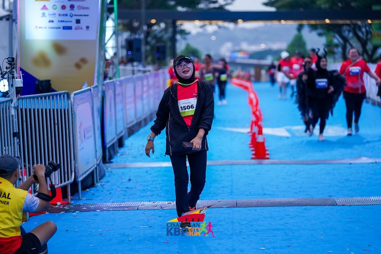 Race photo from CISANGKAN KBP CITY RUN 2025