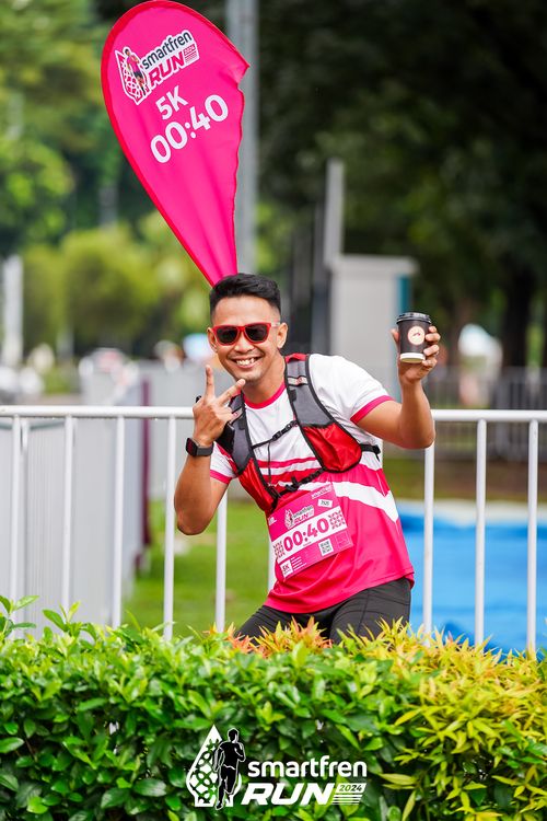 Race photo from Smartfren Run 2024