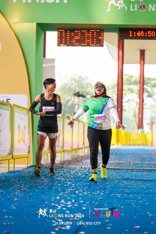 Race photo from BAF LIONS RUN 2024