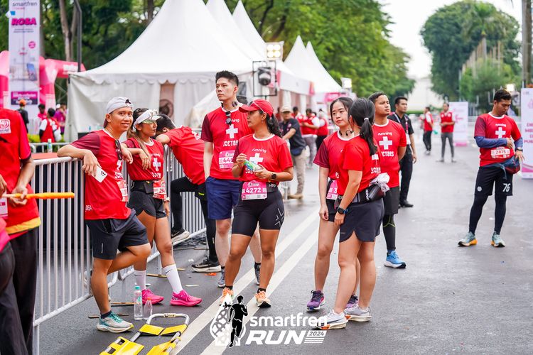 Race photo from Smartfren Run 2024